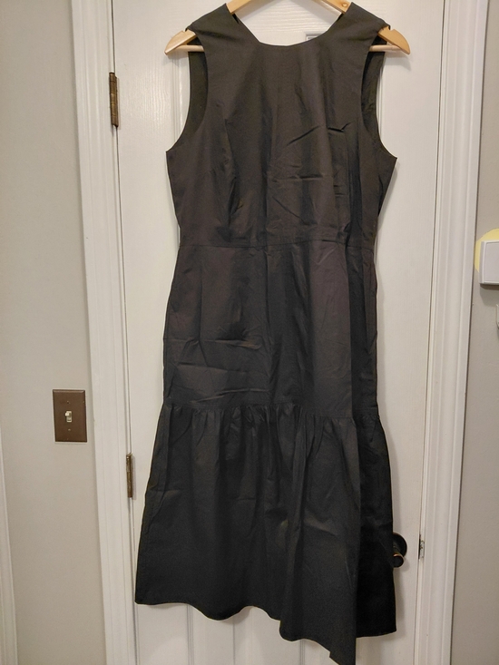 Jigsaw Dresses & Skirts - Jigsaw Black Sleeveless Midi Dress with Tiered Skirt